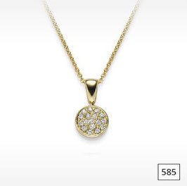 Brillant Anhänger Gelbgold 0.50ct