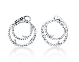 Creolen 18kt Weißgold mit Diamanten 0,55ct