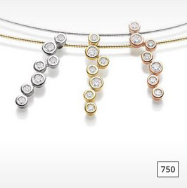 Brillant Anhänger Rosegold 0.78ct Diamanten