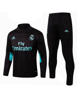 Real Madrid Trainingspak Zwart- Seizoen 2017-2018 { 1077 }