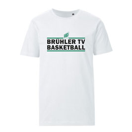 Brühler TV T-Shirt weiß mit Balken-Logo