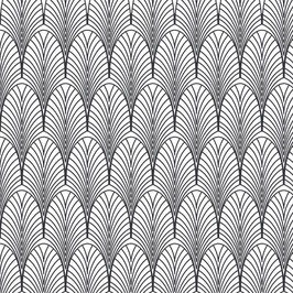 Luminaire XL motif plume coton sérigraphié
