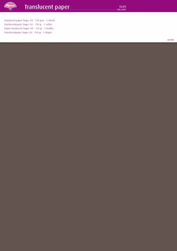 PERGAMANO TRANSLUCENT PAPER - TAUPE 150g (5 SHEETS)*