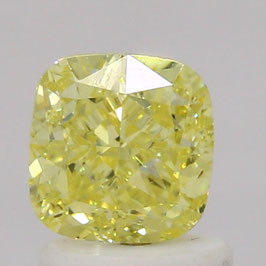 1,20 ct, Fancy Yellow, VVS1, Cushion, GIA Certified