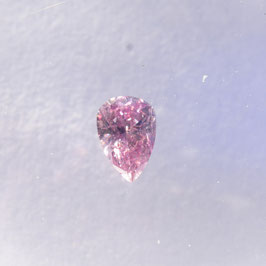 0,07 ct, Fancy Pink, I2, Pear, IGI Certified