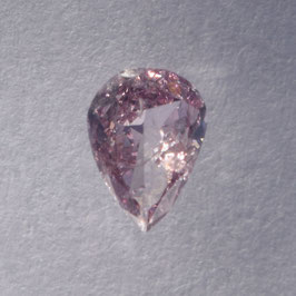 0,12 ct, Fancy Pink, I1, Pear, IGI Certified