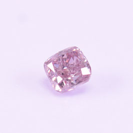 0,18 ct, Fancy Light Greyish Pink, SI2, Radiant, IGI Certified