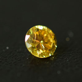 0,20 ct, Fancy Deep Yellow, I2, Round, GIA Certified