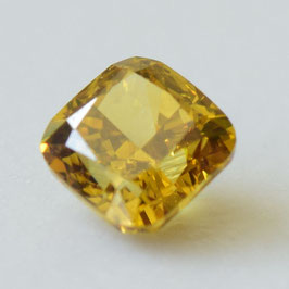 0,34 ct, Fancy Deep Brownish Yellow, SI1, Cushion, IGI Certified