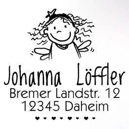 Kleine Fee Adress-Stempel