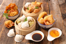 Asiatisches Fingerfood   Dim Sum  in allen Variationen