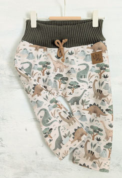 Softshell Matsch-Hose WILD ONE Dinos olive/hellbeige 80/86 (ca. 1-2 Jahre)