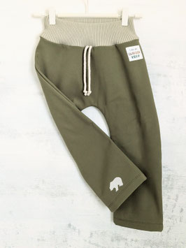 Softshell Matsch-Hose "I am an OUTDOOR KIDDY" olive 98/104 (ca. 3-5 Jahre)