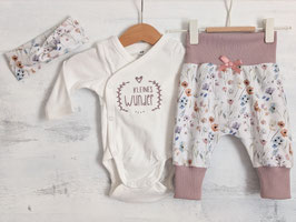 Kuschelset kleines Wunder Flowers helles altrosa  56