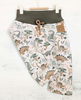 Softshell Matsch-Hose Dinos olive/hellbeige 80/86 (ca. 1-2 Jahre)