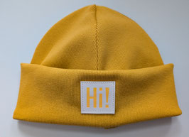 Hipster Beanie Hi! senf 45-50cm ca.1-3Jahre