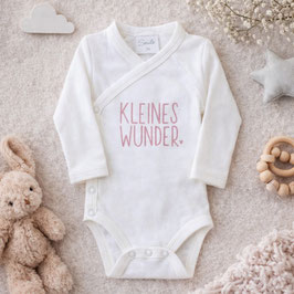 Body kleines Wunder rosa silberglitzer/schwarz