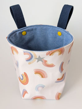 Softshell Lenkrad Täschli Rainbow gelb/blau