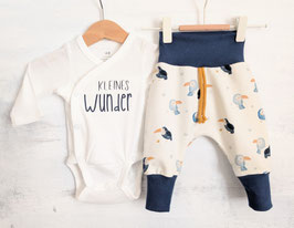 Kuschelset kleines Wunder Tukan 2 dunkelblau/senf 56