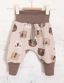 Kuschelhösli little Bear braun/hellbeige 56