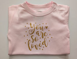Bio-Body  You are so loved - gold auf hellrosa Grösse 50/56