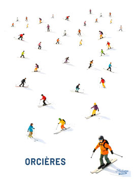 NOUVEAU : Affiche - multi skieur