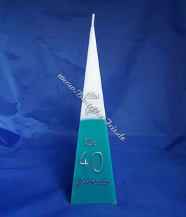 Pyramidenkerze zum 40. Geburtstag