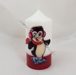 Kerze mit Motiv Pinguin (5)
