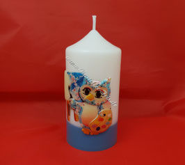 Kerze mit Eulenmotiv Zeichnen