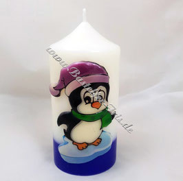 Kerze mit Motiv Pinguin (2)