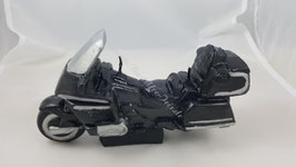 Kerze Motorrad schwarz silber