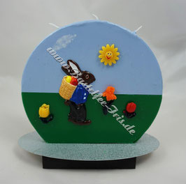 Kerze, Scheibe, Ostern