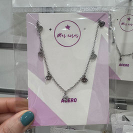 COLLAR PLATEADO OJITOS