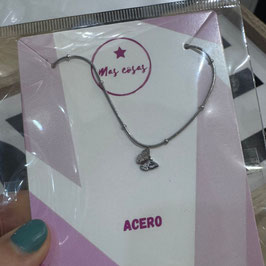 COLLAR PLATEADO MINI MARIPOSA