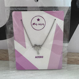 COLLAR PLATEADO PALMERA