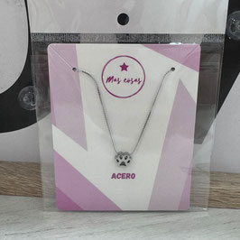 COLLAR PLATEADO HUELLA