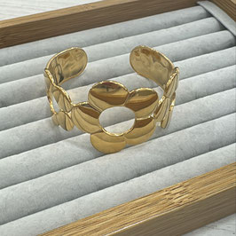 PULSERA FLORES DORADO