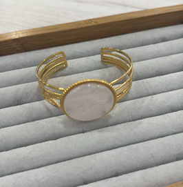 PULSERA CIRCOLO BLANCO DORADO