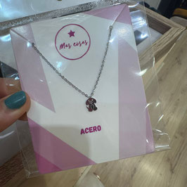 COLLAR PLATEADO PERRO