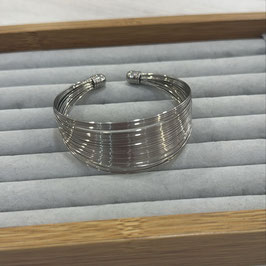 PULSERA VUELTAS PLATEADO