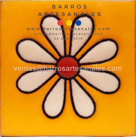 RWBA714: Azulejo Talavera  Realzado  Especial Pintado a Mano.