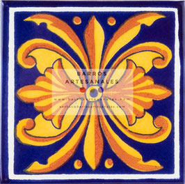Jessenia 2 | Azulejo Artesanal Mayólica Endurecido Pintado a Mano Tipo Talavera