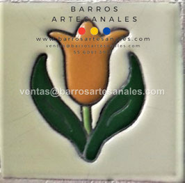 RWBA715: Azulejo Talavera  Realzado  Pintado a Mano.