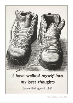 'Boots' art poster print