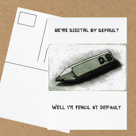 'Mr Blake's Pencil' Pencil By Default Postcard