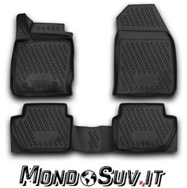 Set 4 Tappeti Auto Gomma con Bordo Ford Ecosport 14-17