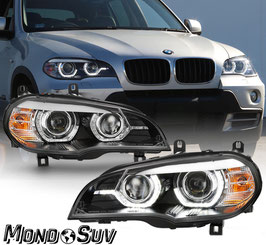 Fanali Anteriori Angel Eyes PWL® Xenon BMW X5 07-10