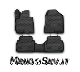 Set 4 Tappeti Auto Gomma con Bordo Hyundai IX35