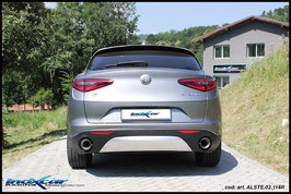 Scarico Sportivo con Terminali Alfa Romeo Stelvio 2.0 Q4