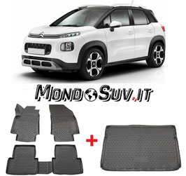 Kit Tappeti + Vasca Gomma 3D Citroen C3 AirCross 2018+